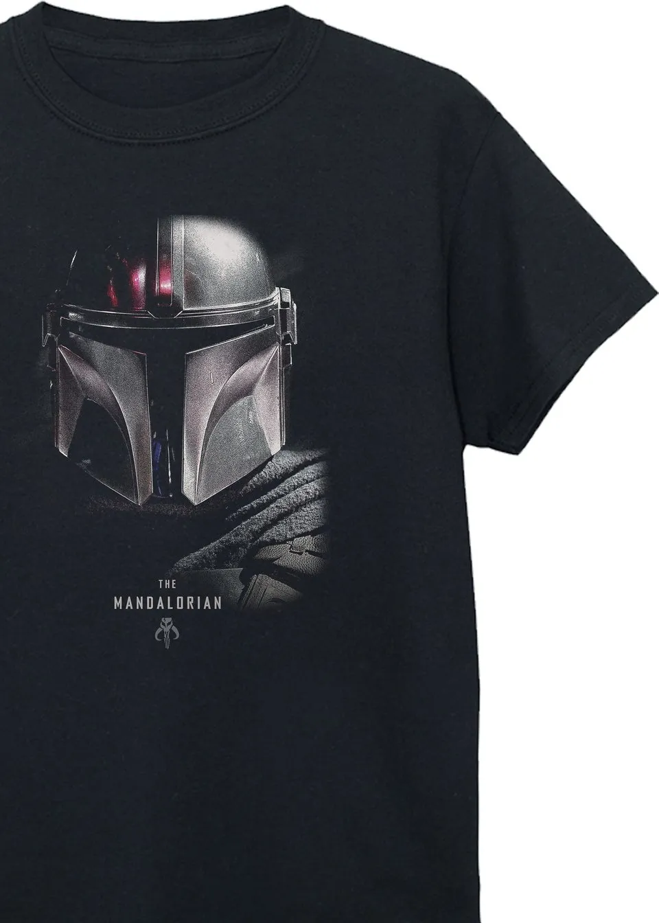 Star Wars Kids Black The Mandalorian Poster Printed T-Shirt (3-13 yrs)