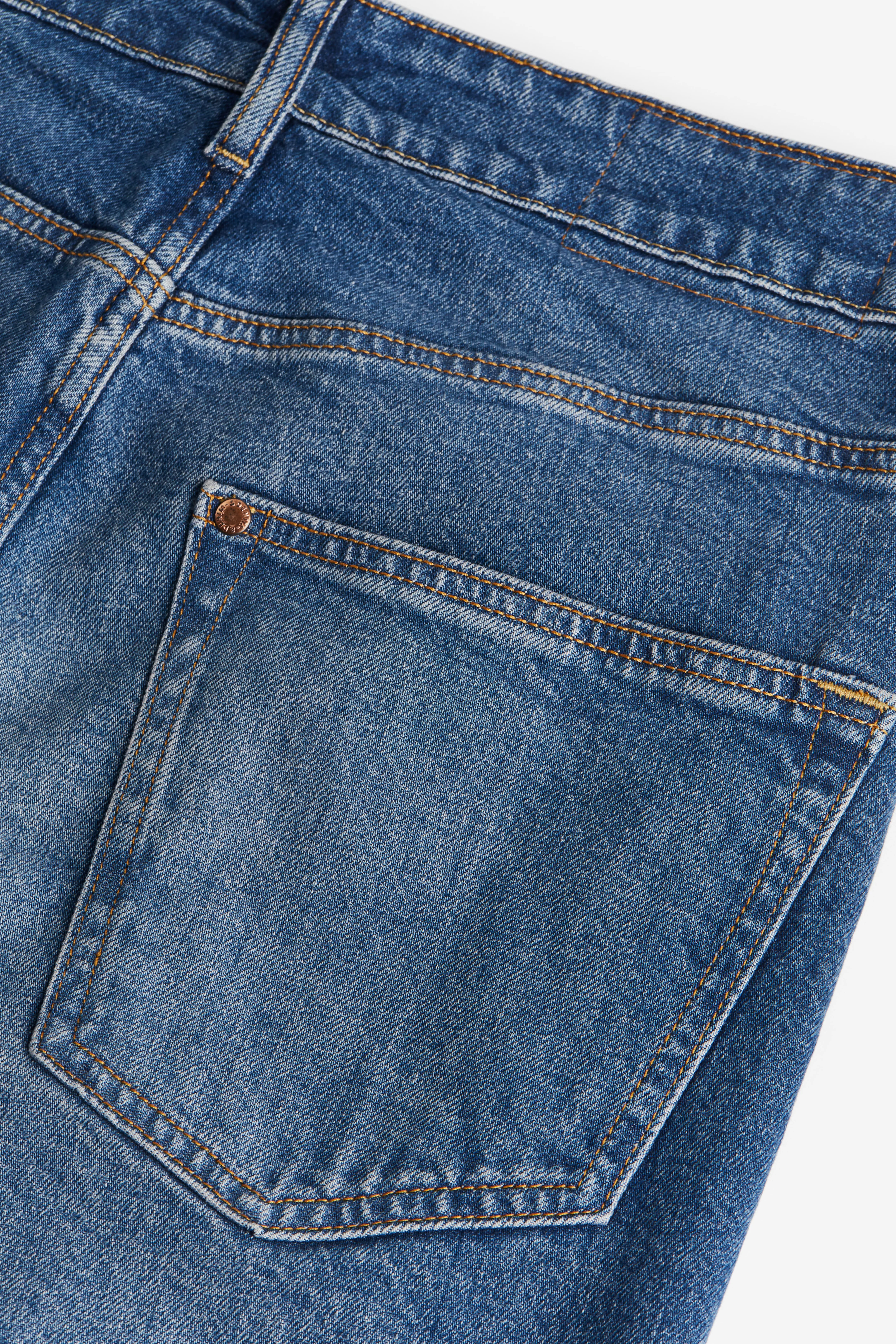 Straight Regular Jeans - Regular waist - Long - Denim blue - Men | H&M GB