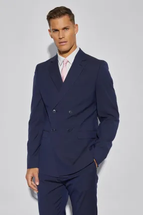 Tall Slim Double Breasted Suit Jacket