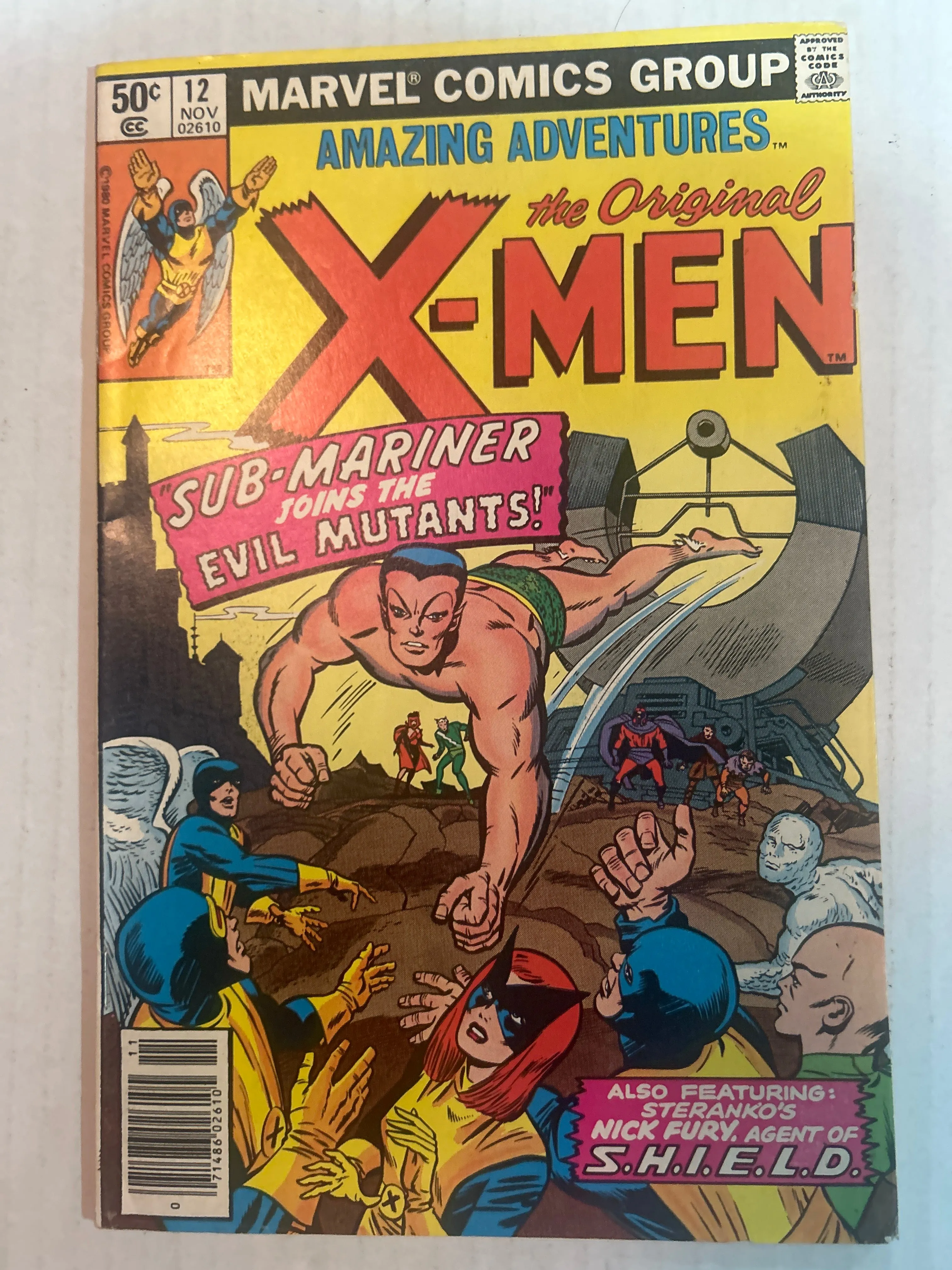 The Original X-Men Amazing Adventures By Marvel Comics Group Sub-Mariner Joins the Evil Mutants! #12 November 1980 Comic Book