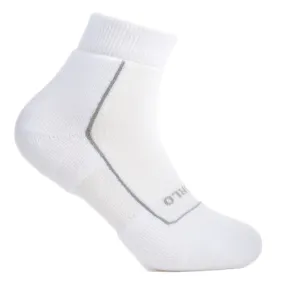 Thor Pickleball Light Cushion Ankle Socks - White