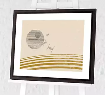 Tie Fighters II Star Wars Framed Print | Kaleidoscope