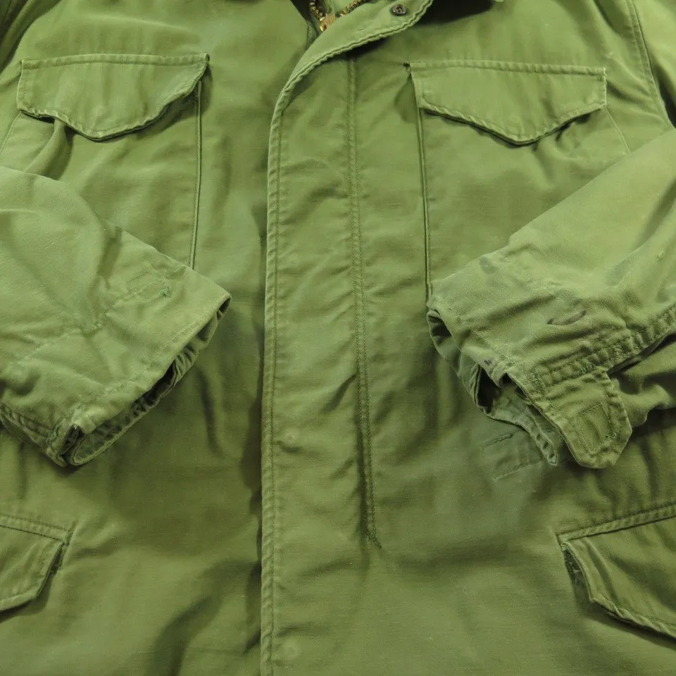 Vintage 70s Vietnam Era So Sew Military M-65 Field Jacket M