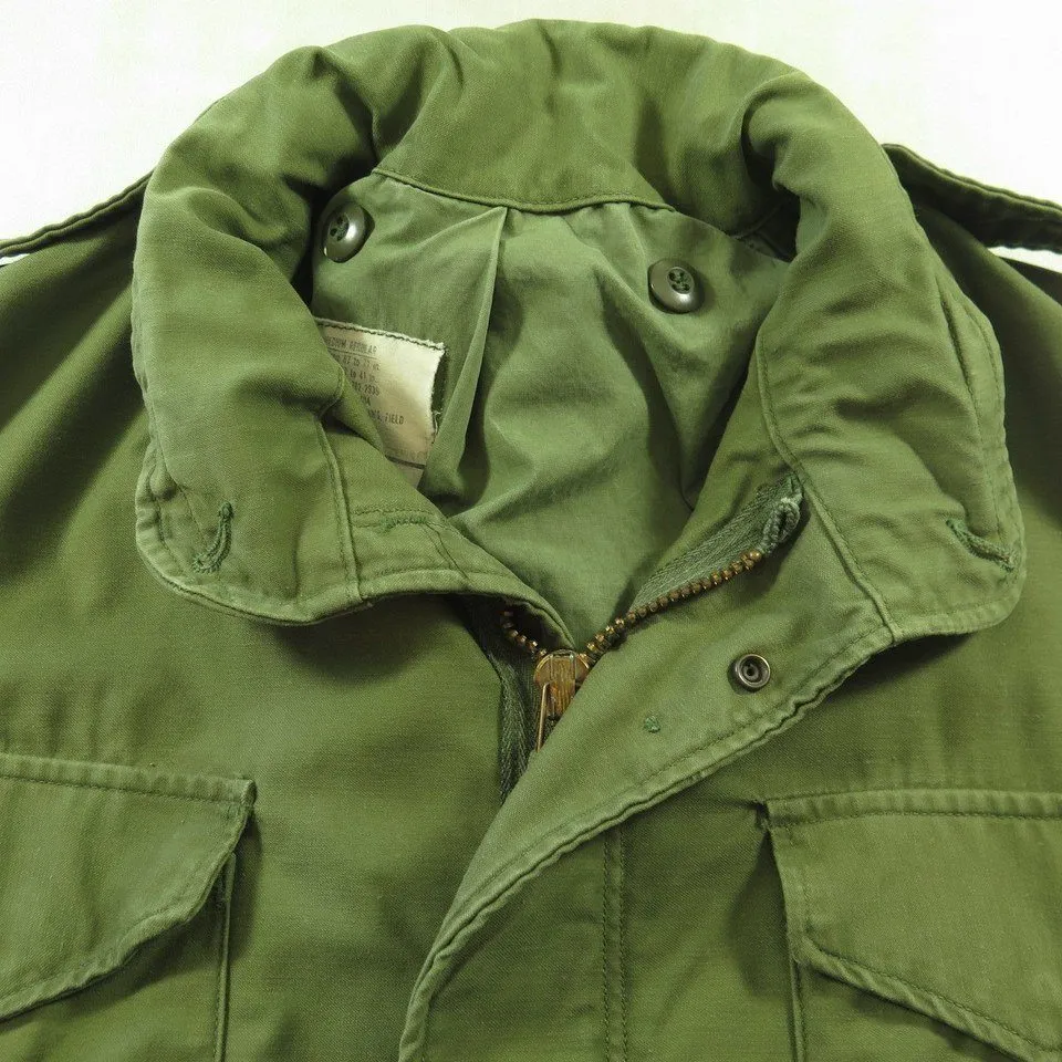 Vintage 70s Vietnam Era So Sew Military M-65 Field Jacket M