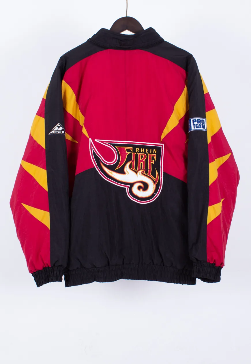 Vintage 90s NFL Padded Jacket Rhein Fire | Retro Clothing UK