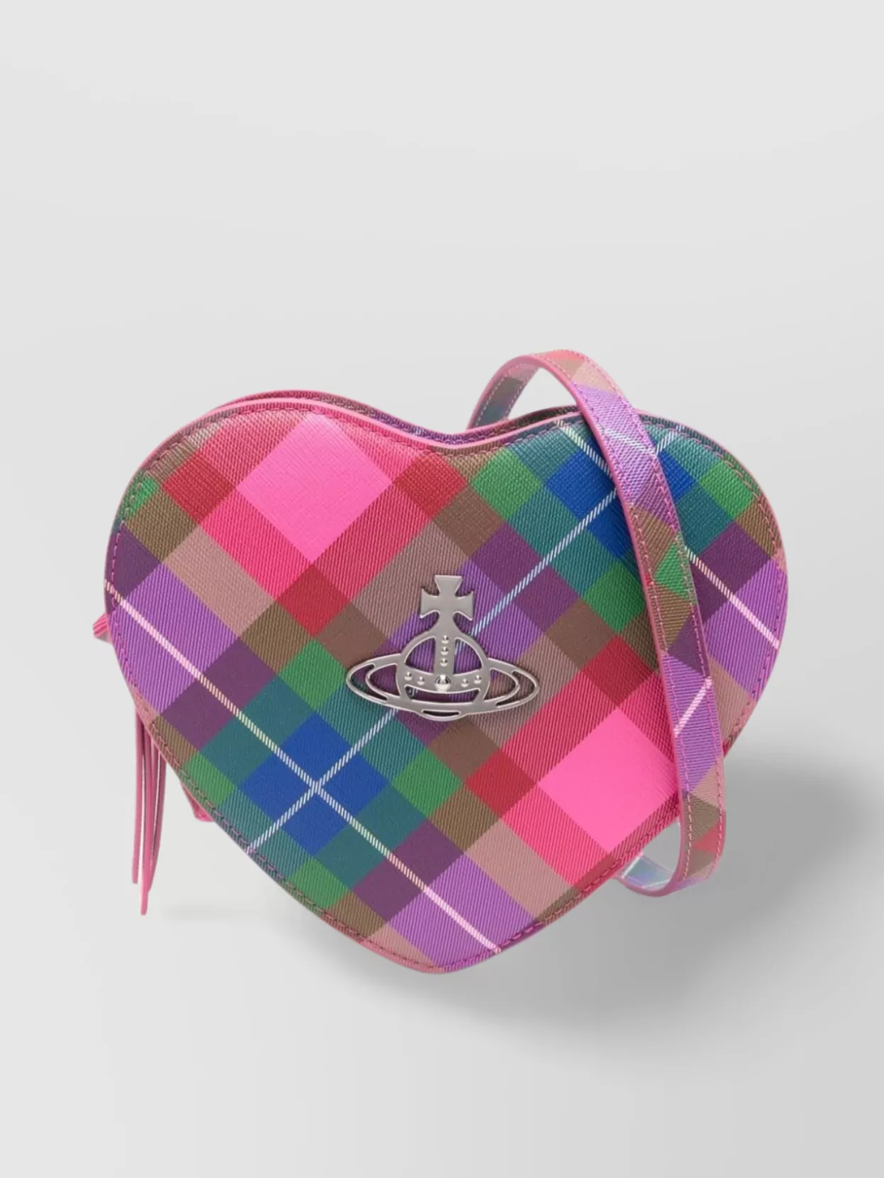 Vivienne Westwood   Heart tartan shoulder bag