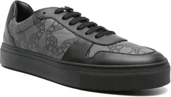 Vivienne Westwood Orborama-jacquard panelled sneakers Black