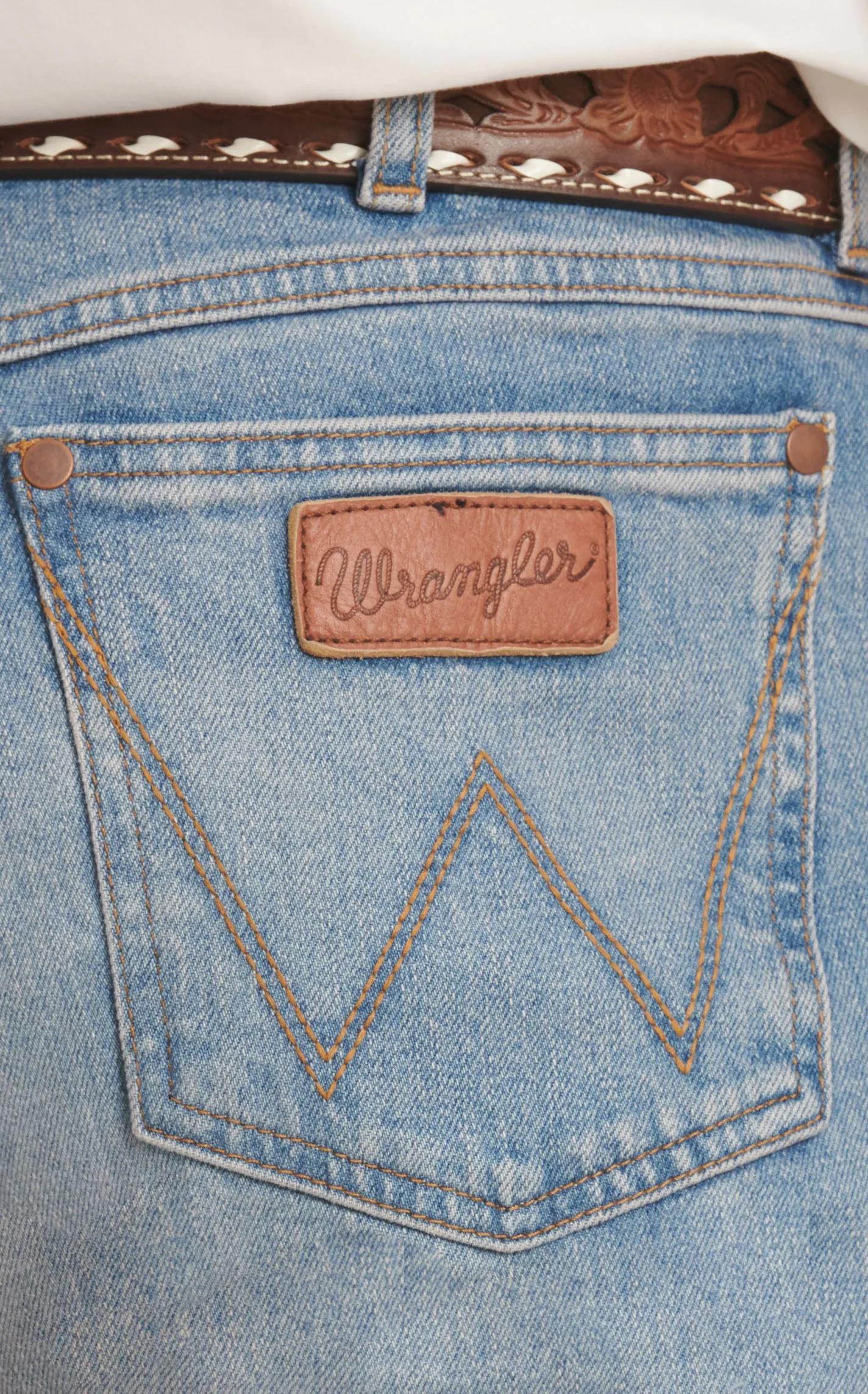 Wrangler Retro Men's No. 77 Light-Medium Wash Slim Fit Boot Cut Jean - Big & Tall Sizes