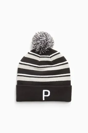 WRMLBL Men's Golf Stripe Pom Beanie