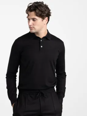 ZEGNA Black Cashseta Polo Shirt